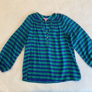LILLY PULITZER Blouse! 💚💙